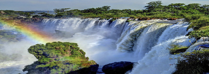 Arco iris en las cataratas del iguazu