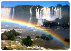 iguazu falls rainbow 